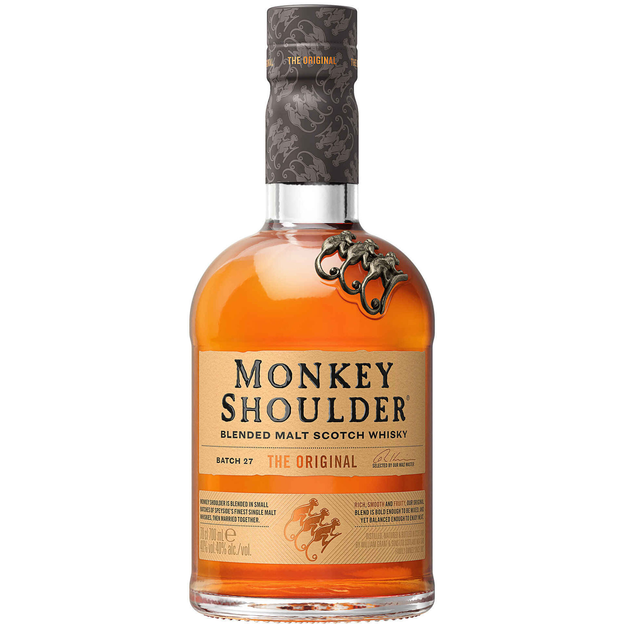 Monkey Shoulder Blended Malt Scotch Whisky Batch 27 The Original 700ml