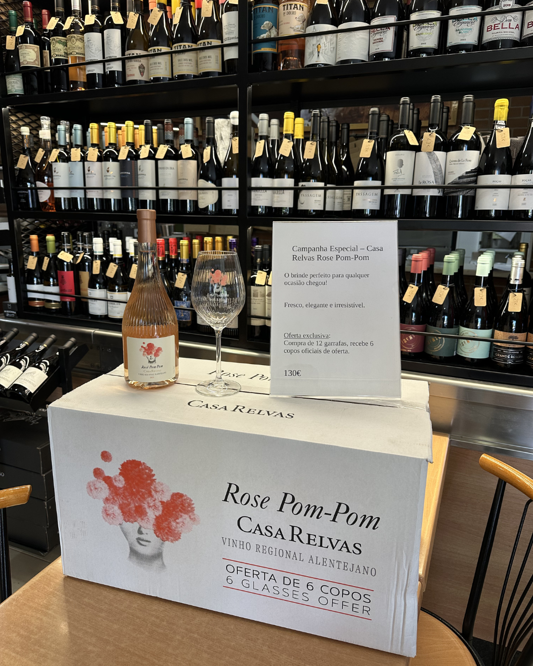 Pack Casa Relvas Rose Pom-Pom — 12 Garrafas